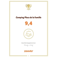 Zoover Award Place de la Famille